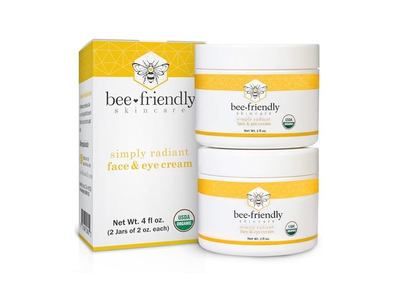 Bee Friendly Simply Radiant Face & Eye Cream, 4 fl oz, Pack Of 2