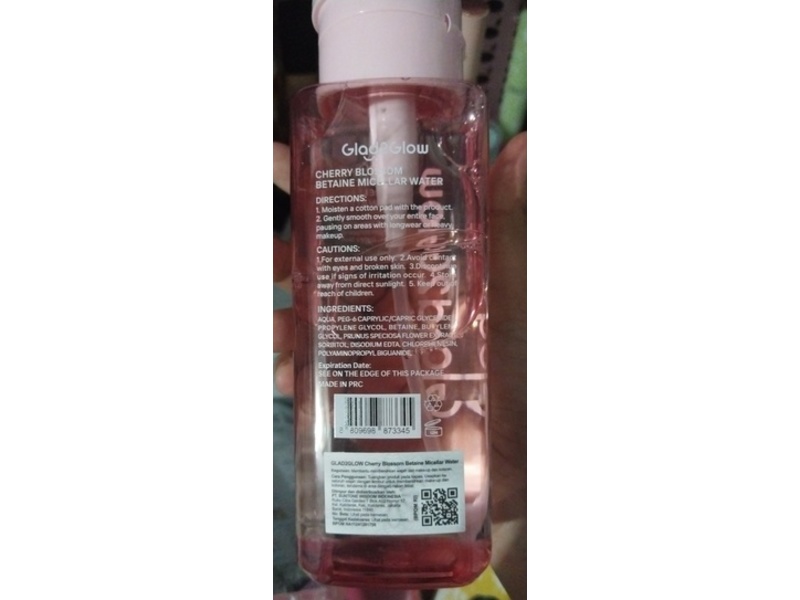 Glad2Glow Micellar Water, Cherry Blossom Betaine, 9.9 fl oz/300 mL