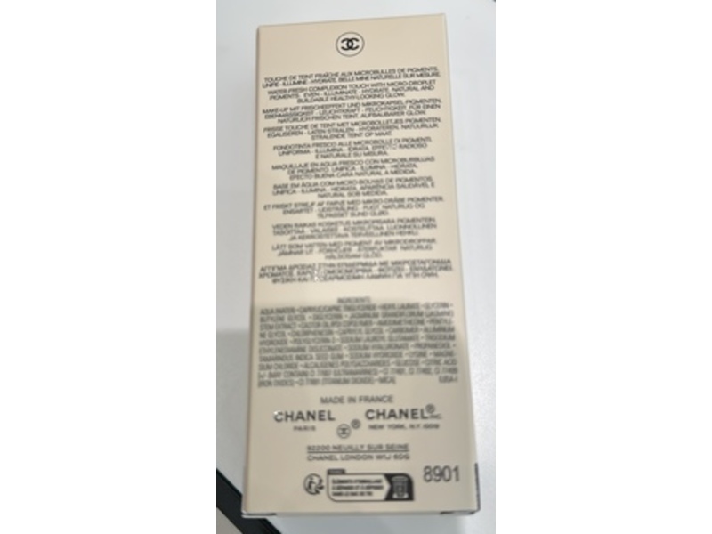 Chanel Les Beiges Water Fresh Complexion Touch Liquid Foundation, B10, 0.7 fl oz/20 mL