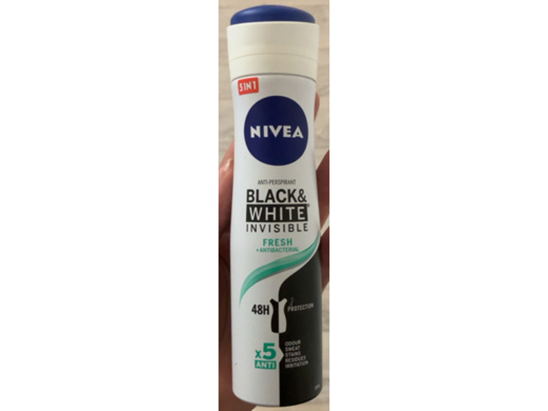 Nivea Invisible Black & White Fresh Anti-Perspirant Deodorants, 150 mL