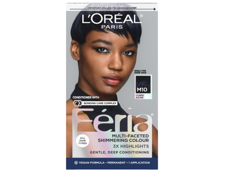 L'Oreal Paris Eeria Permanent Haircolour Gel, M10 Cosmic Azure, 1 Application