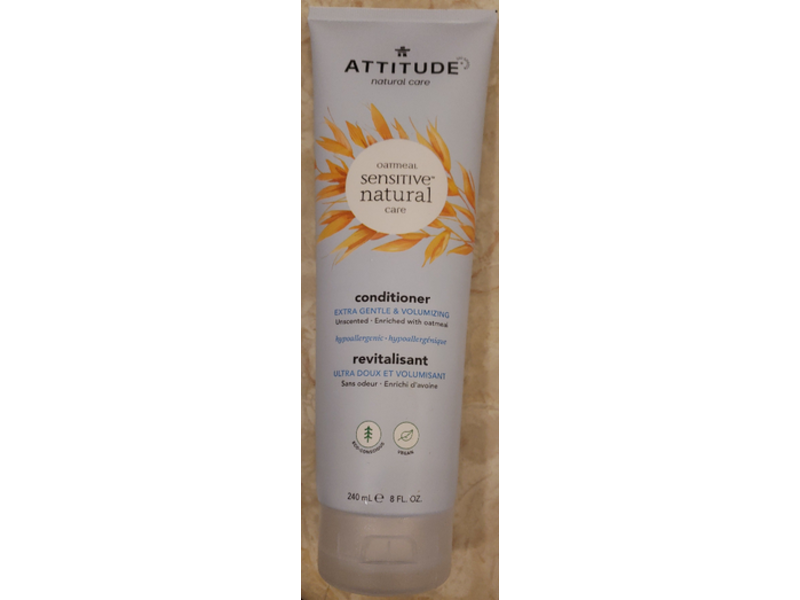 Attitude Sensitive Natural Care Conditioner, Oatmeal, Extra Gentle & Volumizing, 8 fl oz/240 mL