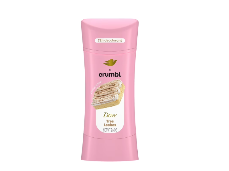 Dove X Crumble Deodorant, Tres leches, 2.6 oz