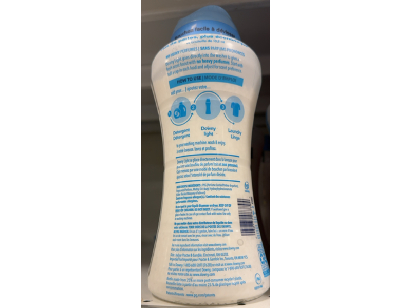 Downy Light In - Wash Scent Booster, Ocean Mist, 24.0 oz/680 g