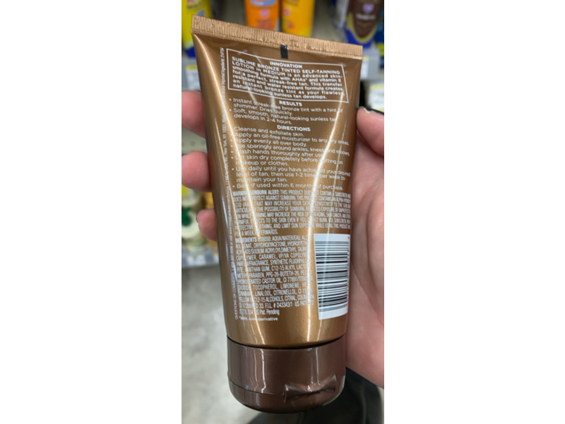 L’Oreal Paris Sublime Bronze Tinted Self-Tanning Lotion, Medium, 5.0 fl oz/150 mL