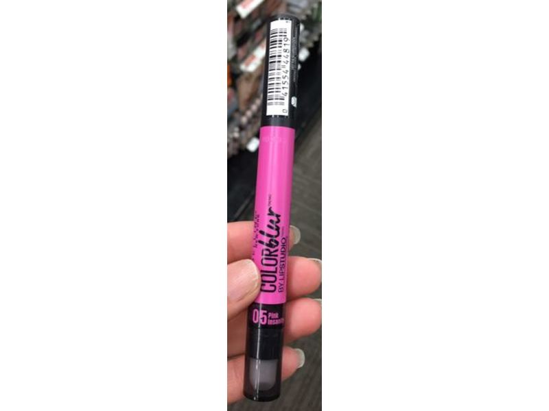 Maybelline Colorblur Cream Matte Pencil + Smudger, 05 Pink Insanity, 0.04 oz/1.25 g