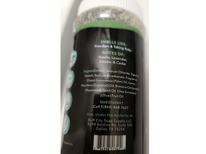 Buff City Soap In-Wash Laundry Scent Booster, Commando, 16.8 oz/475 g