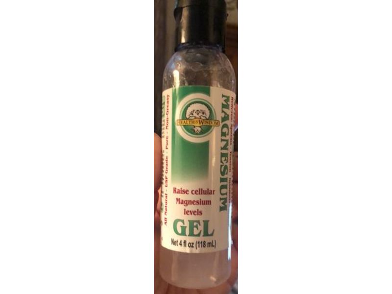 Health And Wisdom Magnesium Gel, 4 fl oz/118 mL