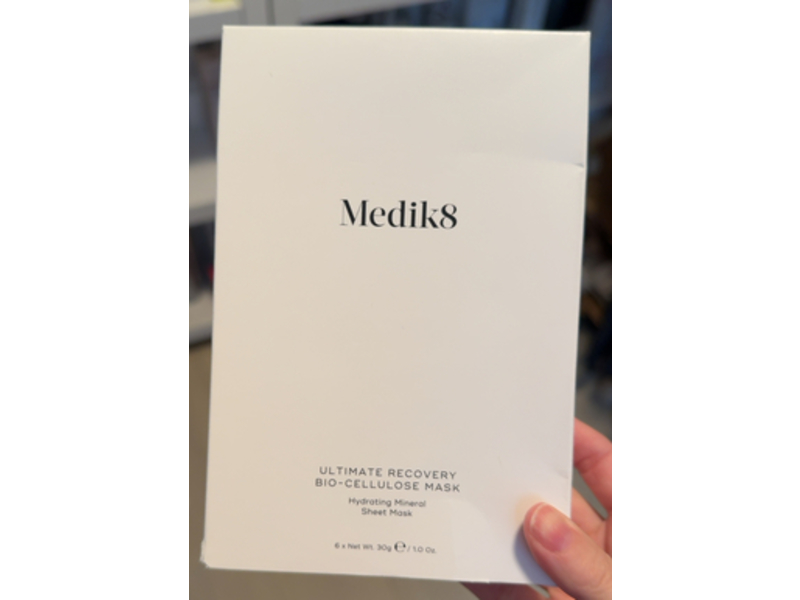 Medik8 Ultimate Recovery Bio-Cellulose Mask, 1.0 oz/30 g, 6 Count