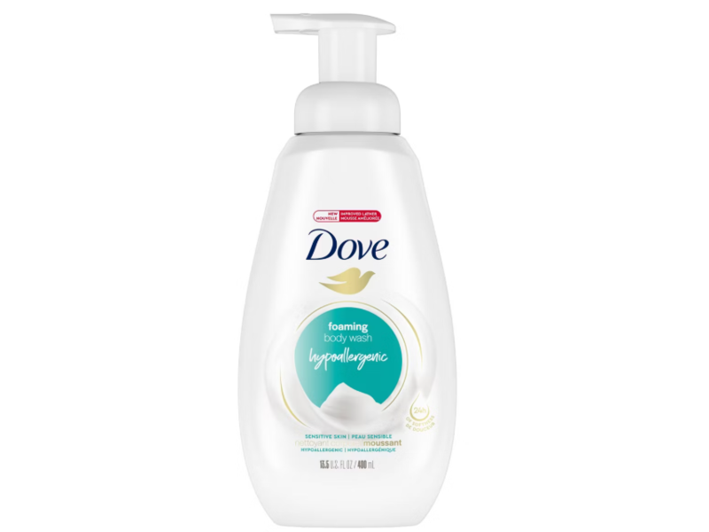 Dove Shower Foam Foaming Body Wash, 13.5 fl oz/400 mL