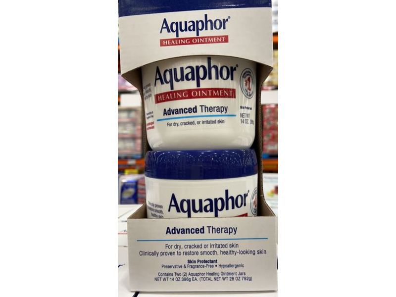 Aquaphor Advanced Therapy Healing Ointment, 14 oz (396 g), Pack of 2