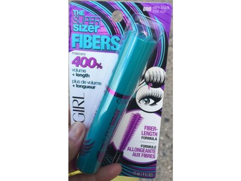 Covergirl The Super Sizer Fibers Mascara, Very Black, 4 fl oz/12 mL