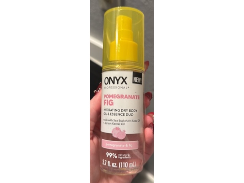 Onyx Professional Hydrating Dry Body Oil & Essence Duo, Pomegranate & Fig, 3.7 fl oz/110 mL