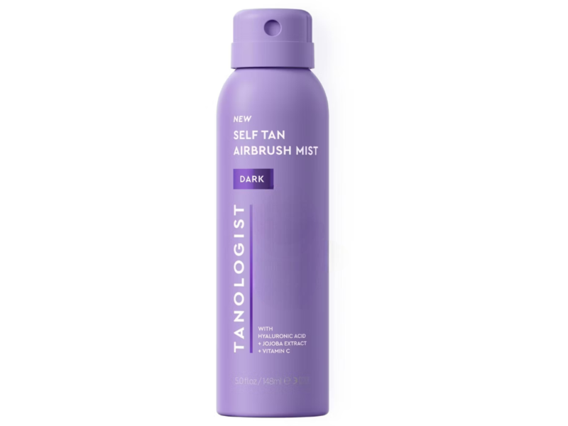 Tanologist Self Tan Airbrush Mist, Dark, Hyaluronic Acid + Jojoba Extract + Vitamin C, 5 fl oz/148 mL