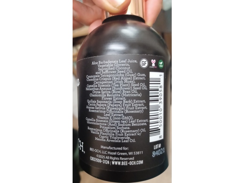Bee Och True Shampoo, Rosemary & Mint, 230 mL