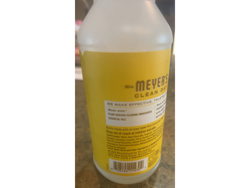 Mrs. Meyer's Clean Day Multi - Surface Everyday Cleaner, Daisy Scent, 16 fl oz/473 mL