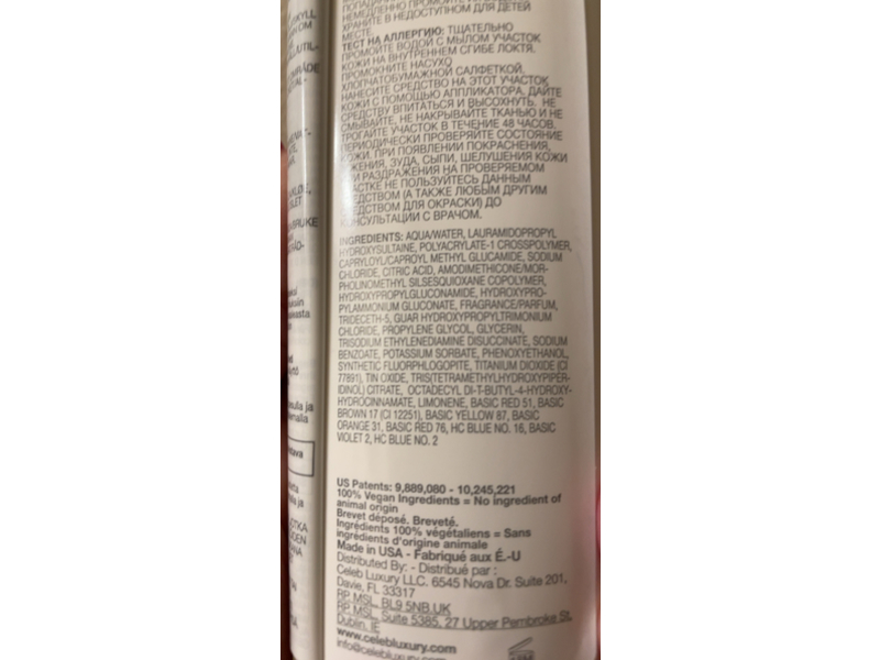 Celeb Luxury Viral Colorwash Semi-Permanent Hair Color, Extreme Red 8.25 fl oz/244 mL