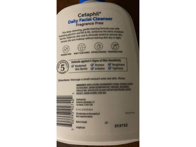 Cetaphil Daily Facial Cleanser, 16 fl oz (473 mL)