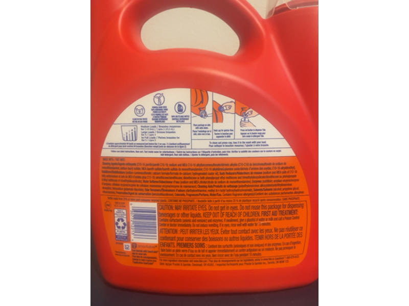 Tide Plus Ultra Oxi Liquid Laundry Detergent, 94 Loads, 132 fl oz/3.9 L