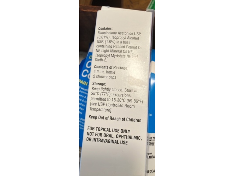 Fluocinolone Acetonide Topical Oil 0.01%, 4 fl oz/118.28 mL, Quagen Pharmaceuticals (Rx)