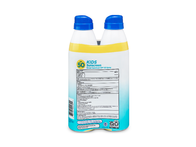 Equate Kids Sunscreen, SPF 50, 11 oz/312 g, Twin Pack