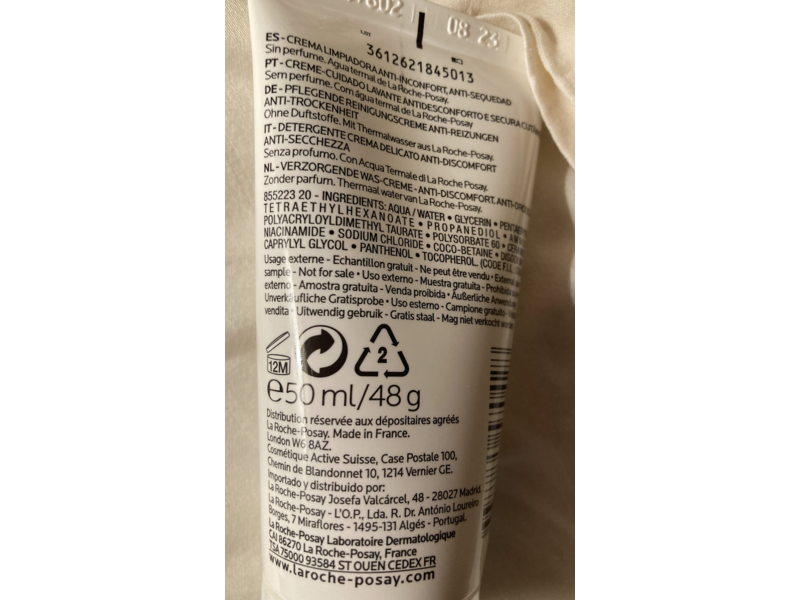 La Roche-Posay Toleraine Caring Wash, 50 mL/48 g