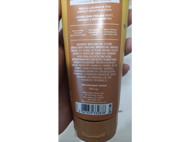 Bath & Body Works Disney Princess Ultimate Hydration Cream, Belle, 8 oz/226 g