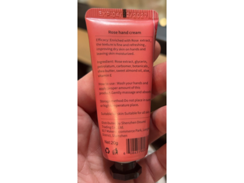 Qungco Hand Cream, Rose, 20 g