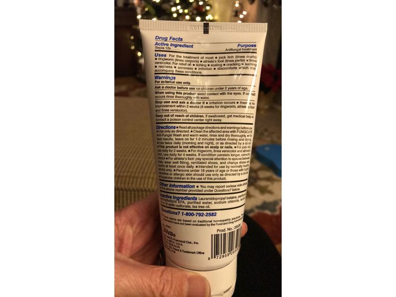 FungiCure Anti-Fungal Medicated Wash, 6 fl oz/177 mL