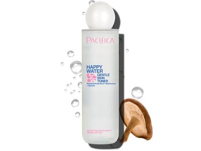 Pacifica Happy Water Gentle Skin Toner, Rhodiola Rosea Root + Mushrooms + Glycerin, 5 fl oz/148 mL