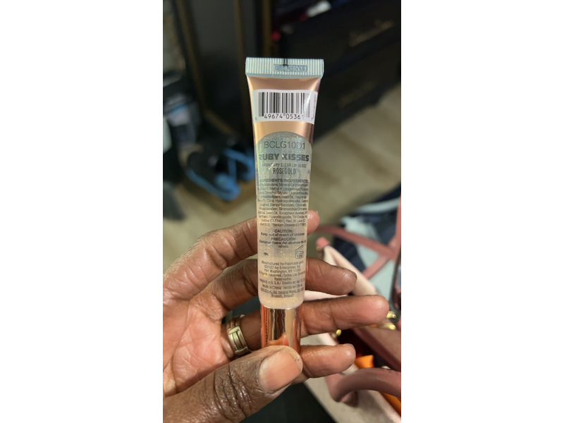 Broadway Vita-Lip Clear Lip Gloss Box Display Set (Rosegold)