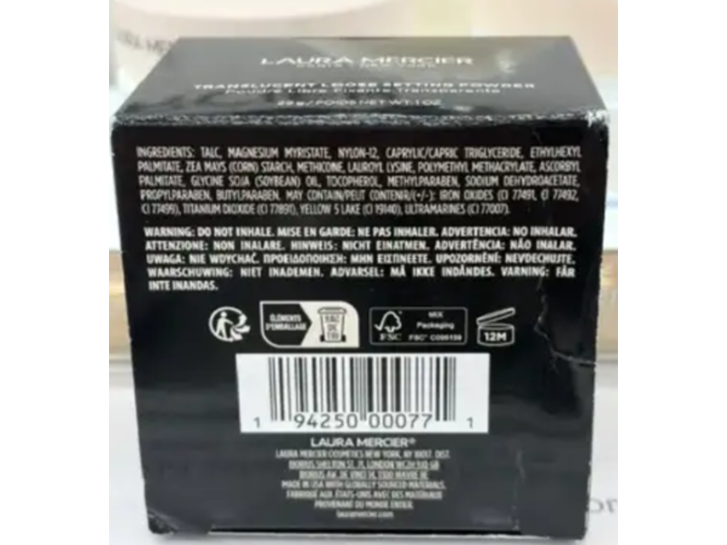 Laura Mercier Translucent Loose Setting Powder, Honey, 1 oz/29 g