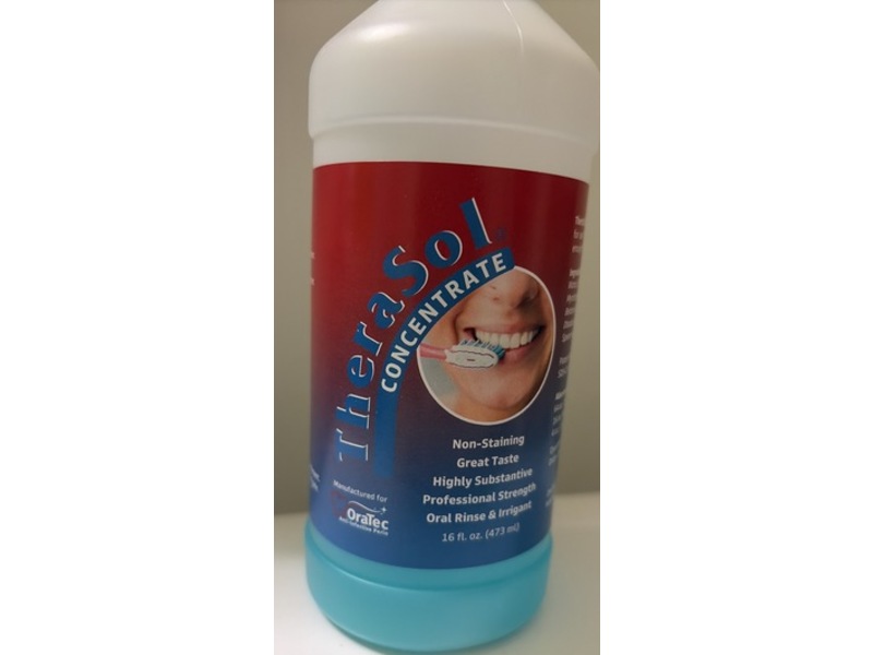 OraTec TheraSol Oral Rinse & Irrigant, Concentrate, 16 fl oz/473 mL