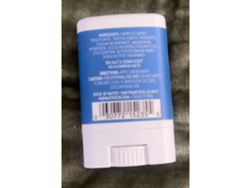 Native Deodorant, Sea Salt & Cedar, 0.35 oz/9 g