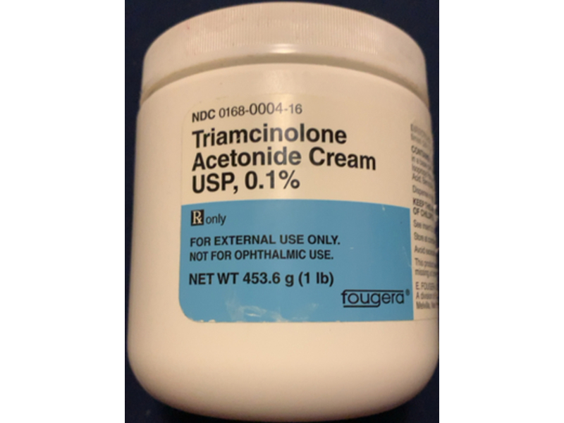Triamcinolone Acetonide Cream, 0.1%, 453.6 g / 1 lb, Fougera (Rx)
