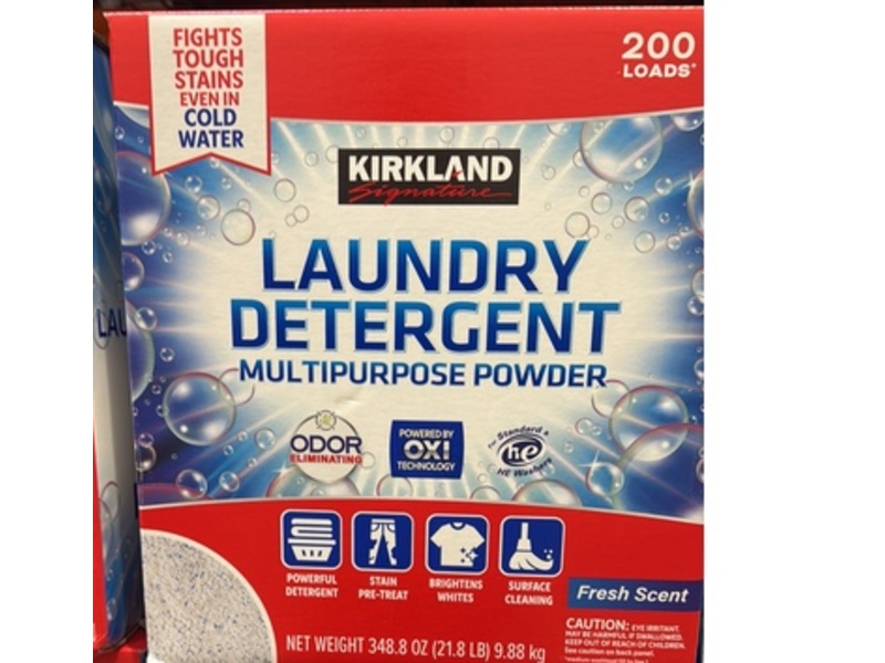 Kirkland Laundry Detergent Multipurpose Power, Fresh, 200 Loads, 348.8 oz/9.88 kg