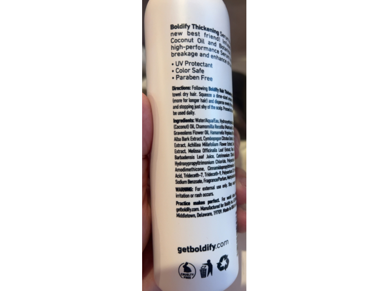 Boldify Hair Thicker Serum, 8 fl oz/236 mL
