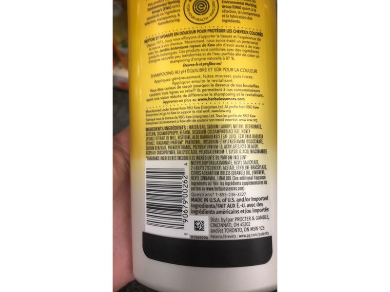 Herbal Essences Daily Moisture Shampoo, Real Botanicals, Honey & Vitamin B, 12.2 fl oz/360 mL