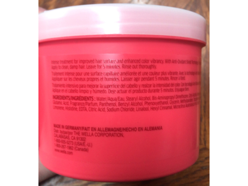 Wella Invigo Coarse Vibrant Color Mask, Lime Caviar, 16.9 fl oz/500 mL