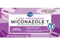 Kroger Miconazole 7 Day Yeast Infection Treatment, 1.59 oz/45 g - thumbnail 1