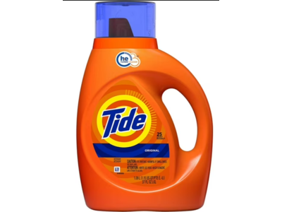 Tide Liquid Detergent, Clean Breeze, 25 Loads, 37 fl oz/1.09 L