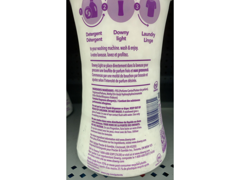 Downy Light In - Wash Scent Booster, White Lavender, 24.0 oz/680 g