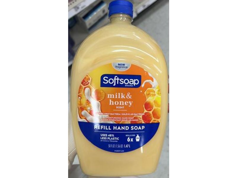 Softsoap Moisturising Hand Soap, Milk & Honey Scent, 50 fl oz/1.47 L
