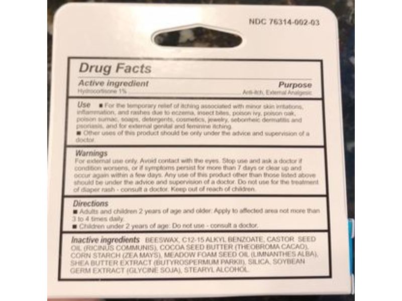 Fixmyskin 1% Hydrocortisone Anti-Itch Healing Body Balm, Fragrance Free, 0.50 oz/14.2 g