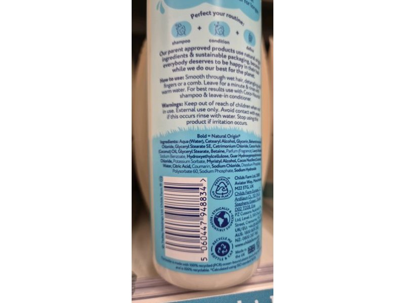 Childs Farm Coco-Nourish Conditioner, Coconut, 250 mL