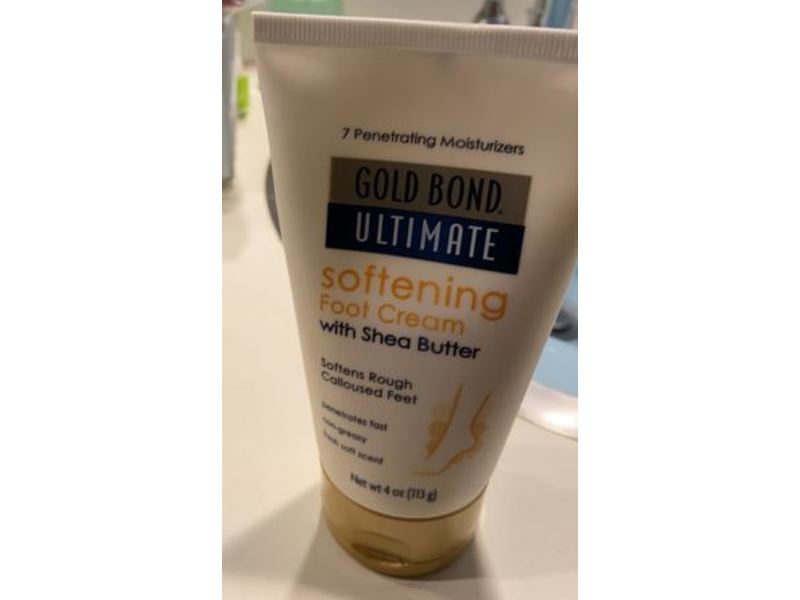 Gold Bond Ultimate Softening Foot Cream, Shea Butter, 4 oz/113 g
