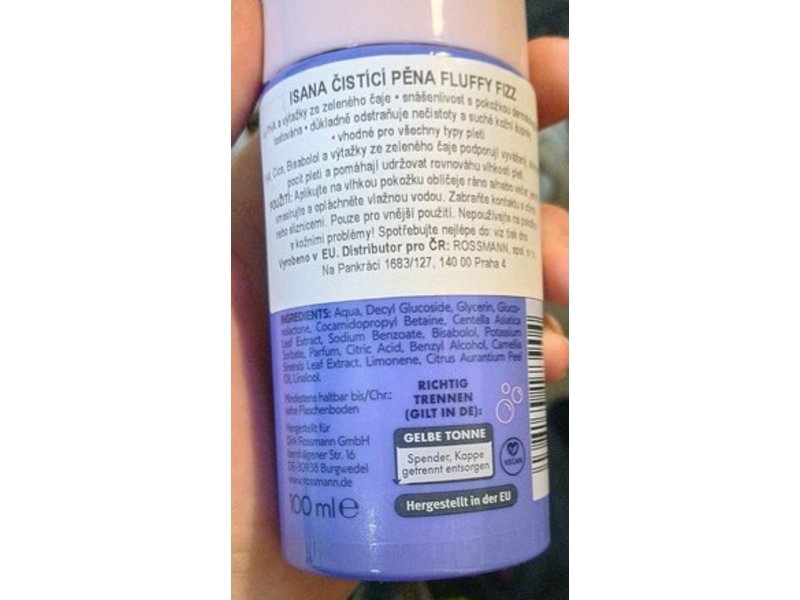 Rossmann Isana Cleansing Foam, Fluffy Fizz, 100 mL