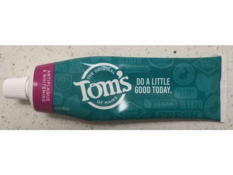 Tom's Of Maine Antiplaque & Whitening Toothpaste, Peppermint, 5.5 oz/155.9 g