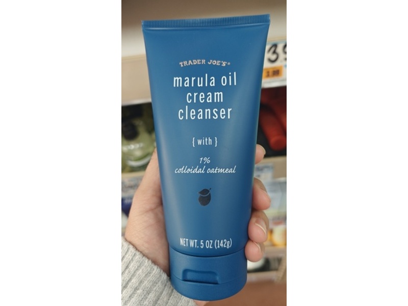 Trader Joe's Marula Oil Cream Cleanser, 1% Colloidal Oatmeal, 5 oz/142 g