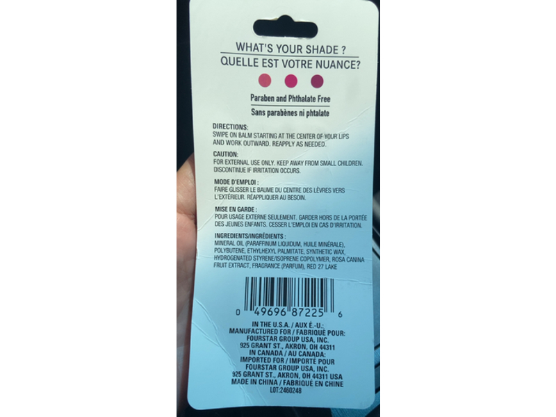 b.Pure Rose Oil Lip Balm, 0.1 oz/2.8 g